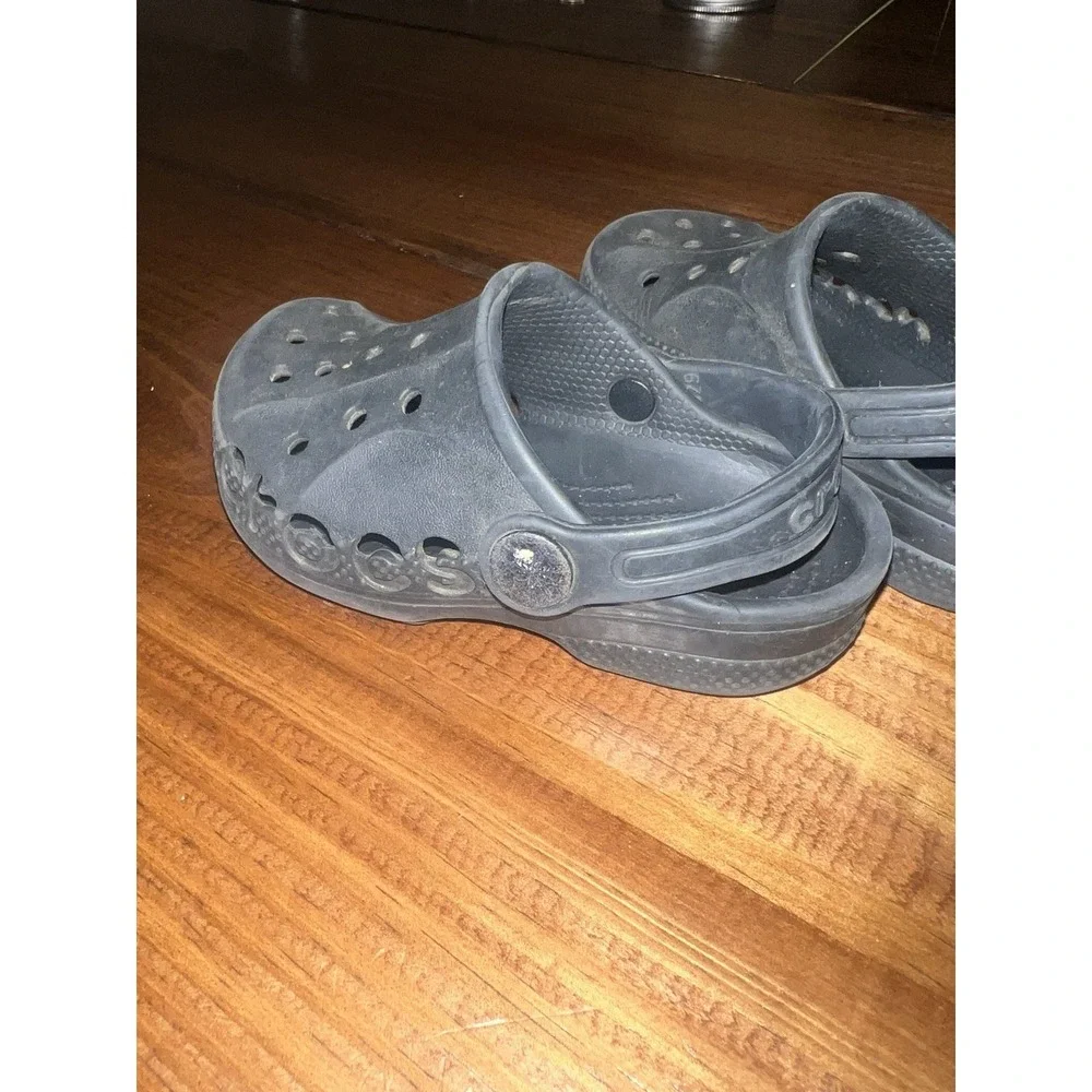 Crocs Baya Black Clogs Slip on Shoes‎ Size C 7 Toddlers Unisex Kids